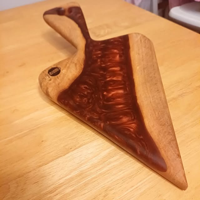 Sculpted handmade wooden board
